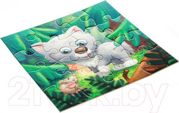 Изображение товара Пазл Baby Toys First Puzzle Волчонок / 04294 (16эл)