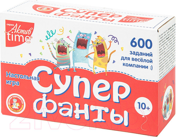 Изображение товара Настольная игра Десятое королевство Актив Time Супер фанты / 04307