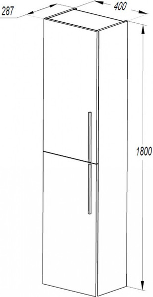 Изображение товара Шкаф-пенал для ванной Акватон Амели (1A262503AEE20)