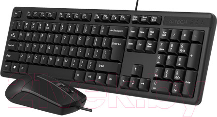 Изображение товара Комплект клавиатура и мышь A4Tech KK-3330S (черный)