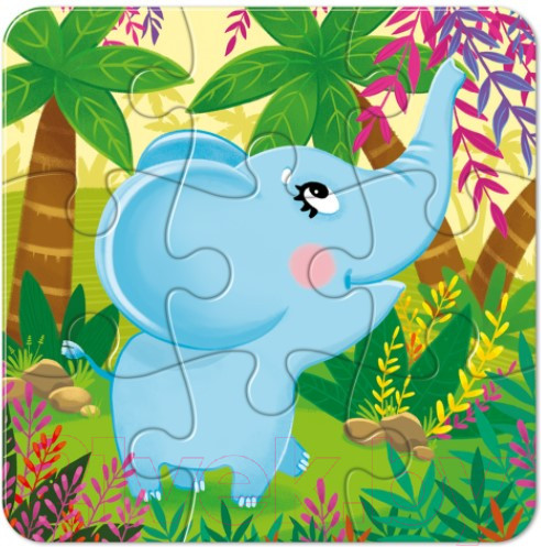 Изображение товара Пазл Baby Toys First Puzzle Слоненок / 04155 (9эл)