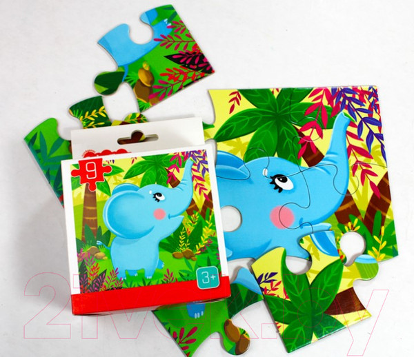 Изображение товара Пазл Baby Toys First Puzzle Слоненок / 04155 (9эл)