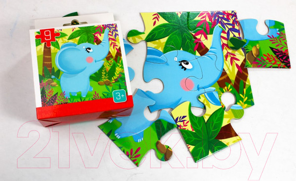 Изображение товара Пазл Baby Toys First Puzzle Слоненок / 04155 (9эл)