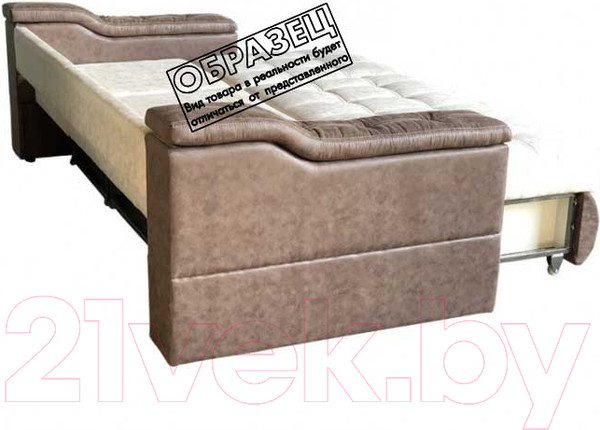 Изображение товара Диван Асмана Камертон-1 трансформер 1.3x0.65 правый (банни 06/бел глессе)