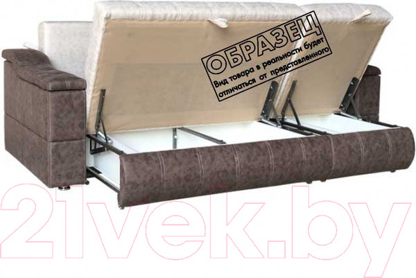 Изображение товара Диван Асмана Камертон-1 трансформер 1.3x0.65 правый (банни 06/бел глессе)