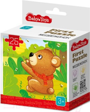 Изображение товара Пазл Baby Toys First Puzzle Медвежонок / 04291 (25эл)