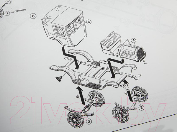 Изображение товара Сборная модель Моделист Паккард Ландоле 1912 год / ПН603203