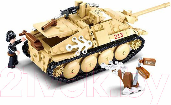 Изображение товара Конструктор Sluban Истребитель танков / M38-B0976