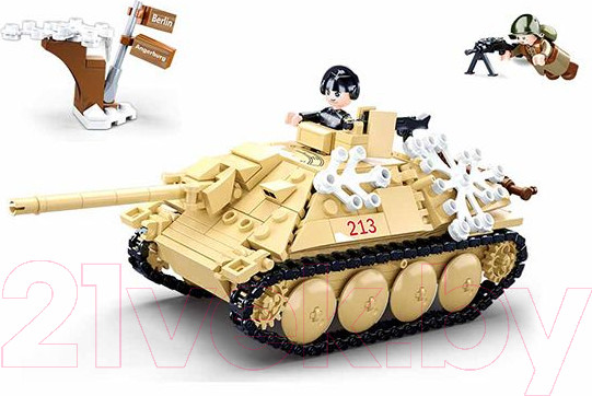 Изображение товара Конструктор Sluban Истребитель танков / M38-B0976