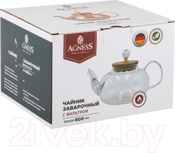 Изображение товара Заварочный чайник Agness 889-112
