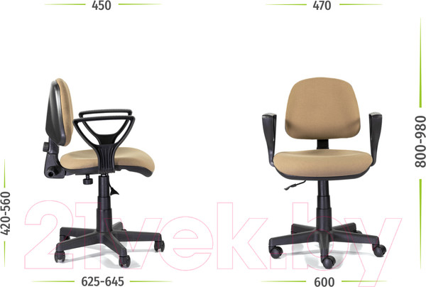 Изображение товара Кресло офисное UTFC Астек Гольф (С39 бежевый)