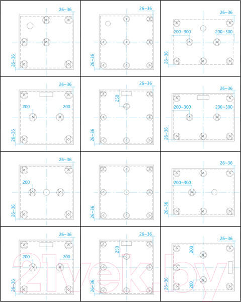 Изображение товара Ножки опорные RGW 03230108-31