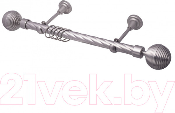 Изображение товара Карниз для штор LEGRAND Твист Дюна 25мм 1р 1.6 / 58 093 944  (серебристый матовый)