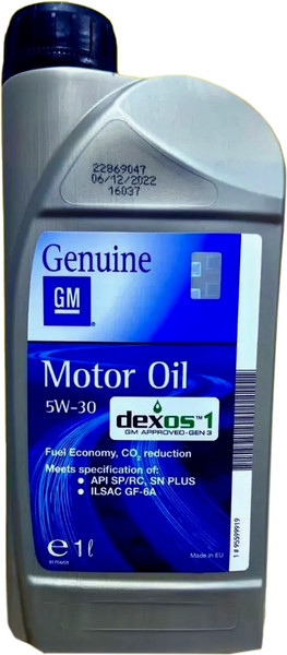 Изображение товара Моторное масло GM Opel 5W30 Dexos1 Gen.2 / 95599919 (1л)