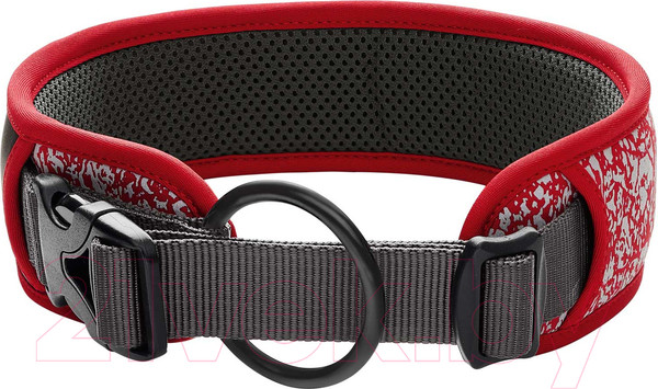 Изображение товара Ошейник HUNTER Collar Divo Reflect 68975 (35-45/M красный/серый)