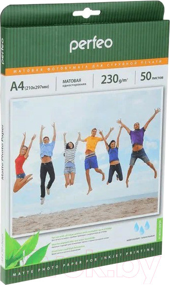 Изображение товара Фотобумага Perfeo PF-MTA4-230/50 M02 210x297 (50л, матовая)