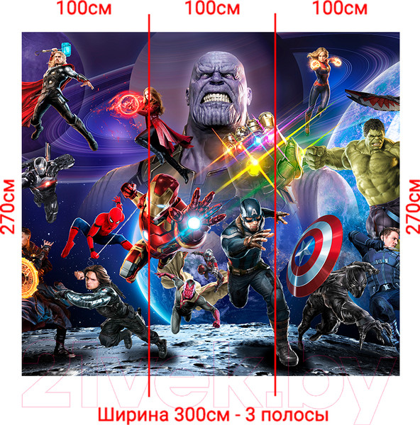 Изображение товара Фотообои листовые Arthata Fotooboi-Geroi-106 (300x270)