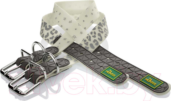 Изображение товара Ошейник HUNTER Collar Convenience Refl Glow 69151 (50/M белый/звезды)