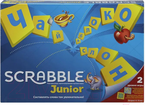 Изображение товара Настольная игра Mattel Scrabble для детей / Y9736