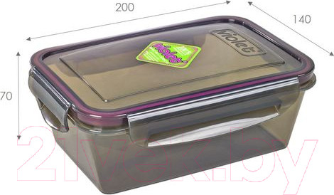 Изображение товара Контейнер Violet Герметичный 93111 (1.1л, дымчатый)