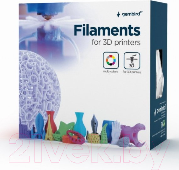 Изображение товара Пластик для 3D-печати Gembird Cleaning 3DP-CLN1.75-01 (1.75мм, 100гр)