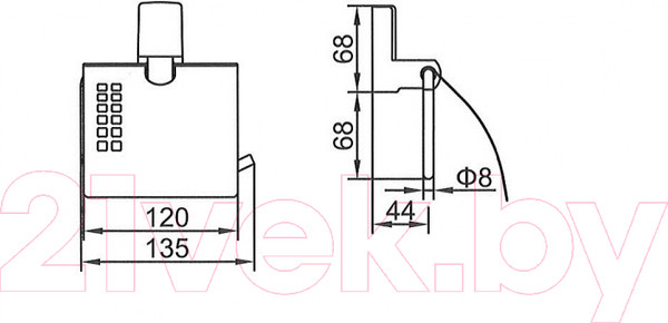Изображение товара Держатель для туалетной бумаги Ledeme L30303B