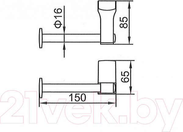 Изображение товара Держатель для туалетной бумаги Ledeme L30303B-4