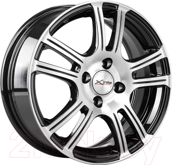 Изображение товара Литой диск X'trike X-105M 15x6" 4x100мм DIA 67.1мм ET 35мм BKFP