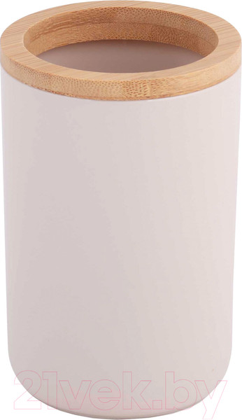Изображение товара Стакан для зубной щетки и пасты Альтернатива Бамбук / М8053 (бежевый)