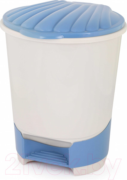 Изображение товара Мусорное ведро Альтернатива М7994 (18л, светло-бежевый/синий)