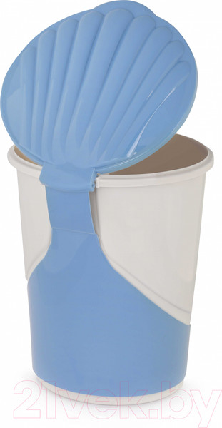 Изображение товара Мусорное ведро Альтернатива М7994 (18л, светло-бежевый/синий)