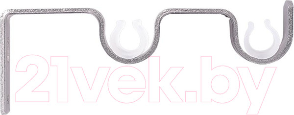 Изображение товара Карниз для штор LEGRAND Сфера 16/16мм 1.6м 2р / 58 093 936 (серебро-матовое)