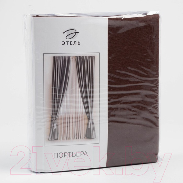 Изображение товара Штора Этель 1722666 (135x250, шоколадный)