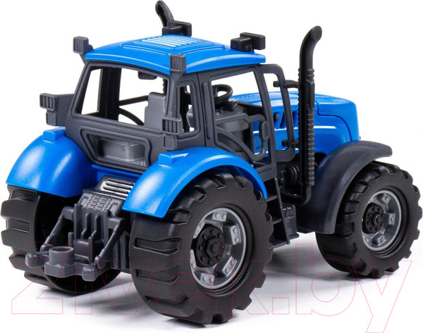 Изображение товара Трактор игрушечный Полесье Прогресс инерционный / 91215 (синий)