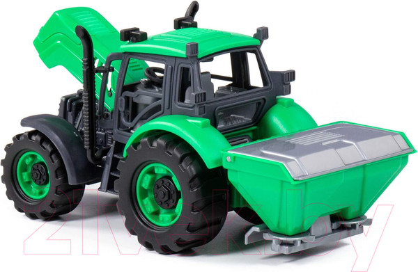 Изображение товара Трактор игрушечный Полесье сельскохозяйственный Прогресс инерционный / 91239 (зеленый)