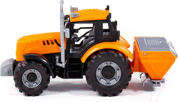 Изображение товара Трактор игрушечный Полесье Прогресс сельскохозяйственный инерционный / 91246 (оранжевый)
