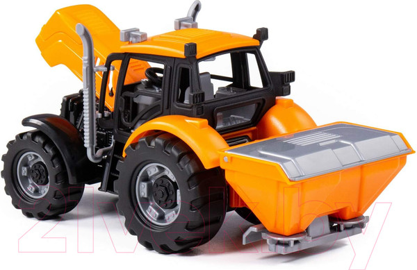 Изображение товара Трактор игрушечный Полесье Прогресс сельскохозяйственный инерционный / 91246 (оранжевый)