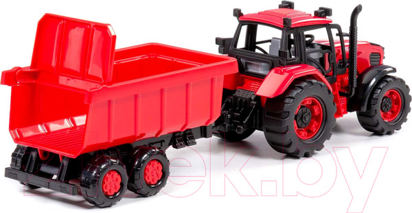 Изображение товара Трактор игрушечный Полесье Belarus с прицепом / 91321