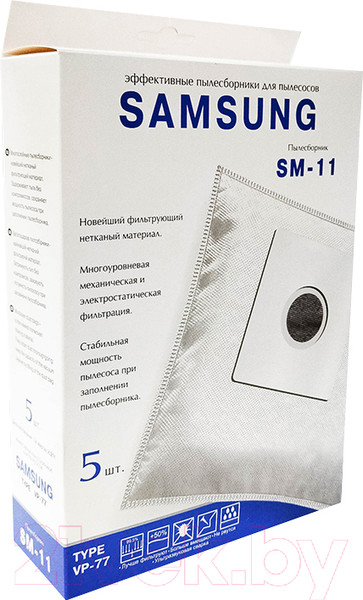 Изображение товара Комплект пылесборников для пылесоса ПС-Фильтрс SM-11