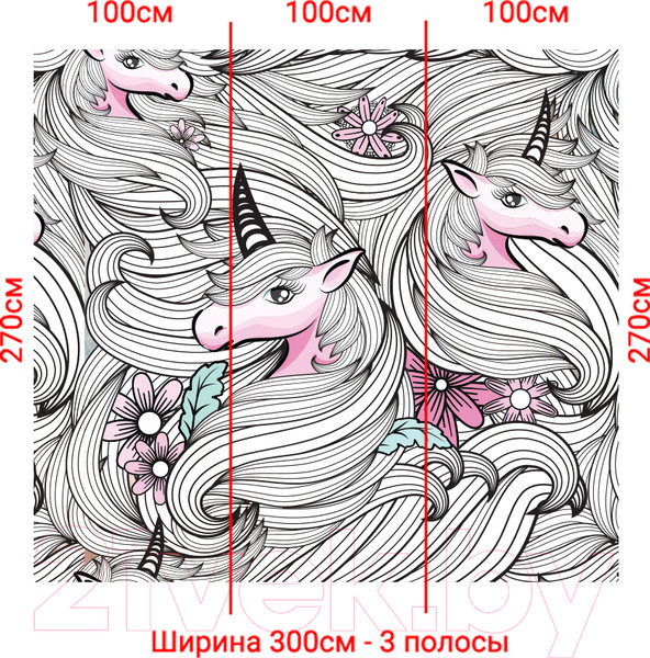 Изображение товара Фотообои листовые Arthata Fotooboi-Edinorog-95 (300x270)