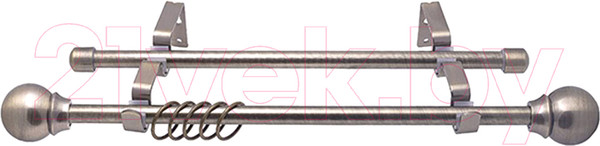 Изображение товара Карниз для штор LEGRAND Сфера 16/16мм 1.6м 2р / 58 093 932 (антик-золото)