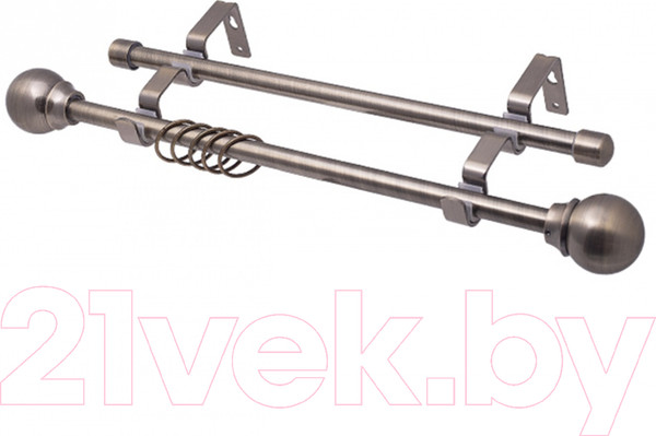 Изображение товара Карниз для штор LEGRAND Сфера 16/16мм 1.6м 2р / 58 093 932 (антик-золото)