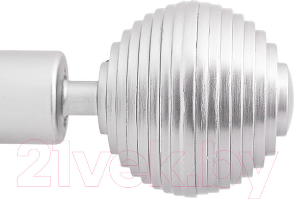 Изображение товара Карниз для штор LEGRAND Твист Дюна 25/19мм 1.6м 2р / 58 093 979 (серебро-матовое)