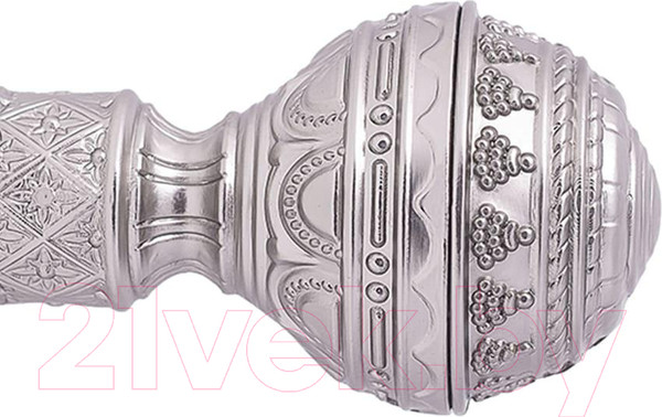 Изображение товара Карниз для штор LEGRAND Фаберже 16/16мм 2.0 2р / 58 093 877 (серебристый матовый)