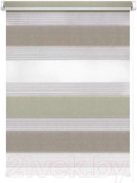 Изображение товара Рулонная штора LEGRAND День-Ночь 47x160 / 58 077 338 (бежево-коричневый)
