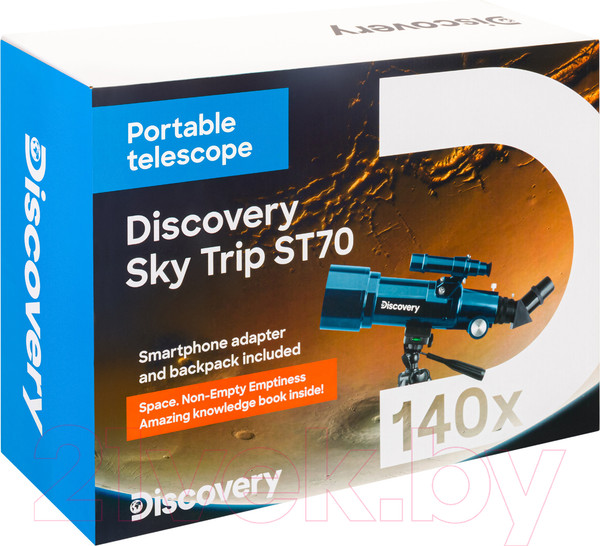 Изображение товара Телескоп Levenhuk Discovery Sky Trip ST70 с книгой / 77867