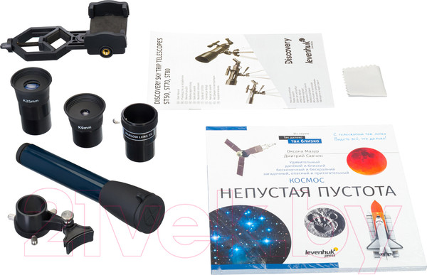 Изображение товара Телескоп Levenhuk Discovery Sky Trip ST80 с книгой / 77870