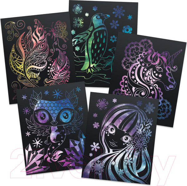 Изображение товара Набор гравюр Nebulous Stars Граттаж. Шепот звезд / 11014