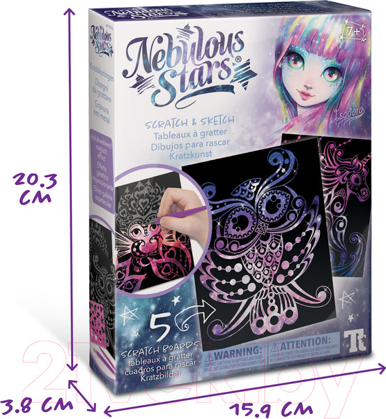 Изображение товара Набор гравюр Nebulous Stars Граттаж. Шепот звезд / 11014