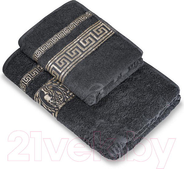 Изображение товара Полотенце ВАСИЛИСА Эллада 50x90 / 210635 (серый Castlerock)